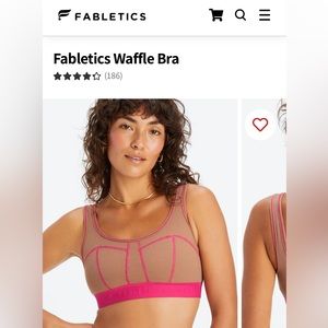 NWT FABLETICS waffle bra
